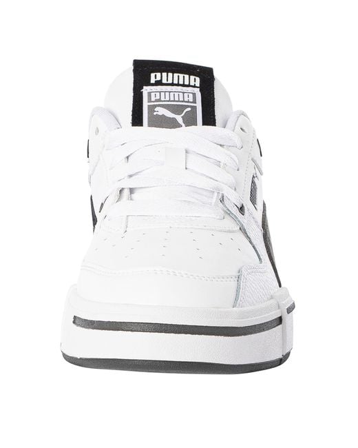 PUMA White Ca Pro Glitch Leather Trainers for men