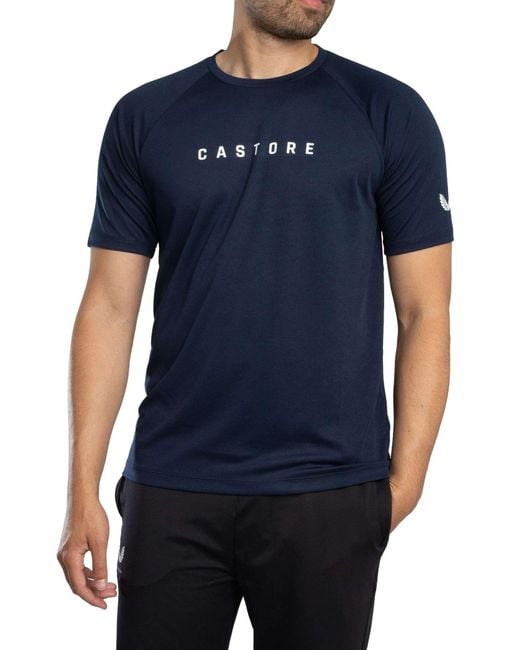 Castore Blue Raglan T-shirt for men