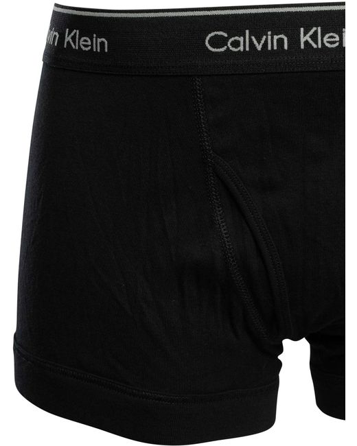 Calvin Klein Black 5 Pack Trunks for men