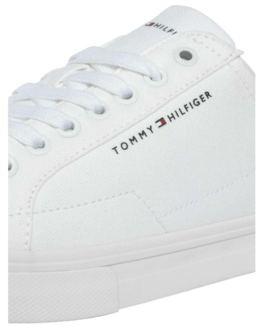 Tommy Hilfiger White Core Long Lace Trainers for men