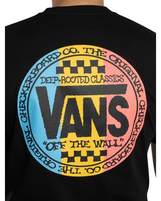 Vans Black Retro Back Graphic T-shirt for men
