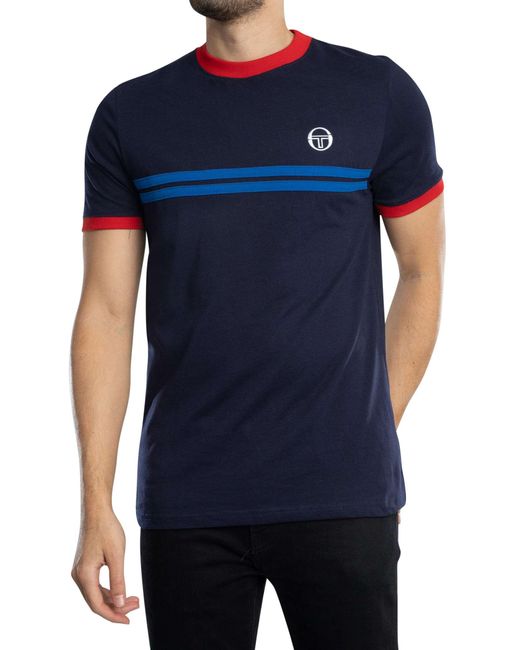 Sergio Tacchini Blue Supermac T-shirt for men