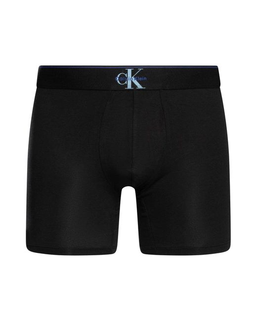 Calvin Klein Blue 3 Pack Graphic Monogram Boxer Briefs for men
