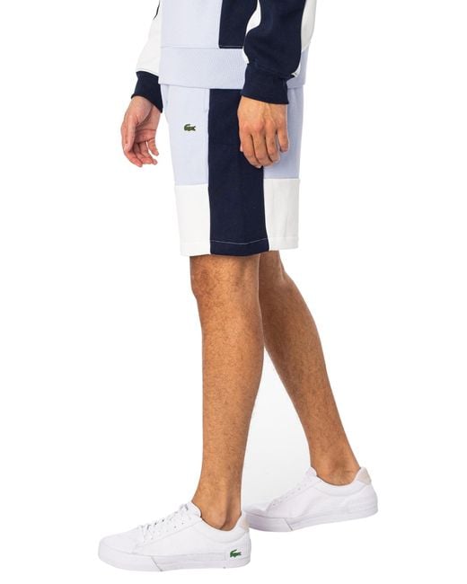 Lacoste Blue Logo Organic Cotton Sweat Shorts for men