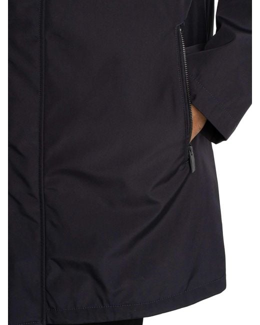 ARMANI EXCHANGE Blue Box Logo Trech Coat for men