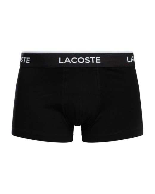 Lacoste Black 7 Pack Trunks for men
