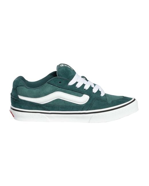Vans Green Caldrone Embossed Suede Trainers for men