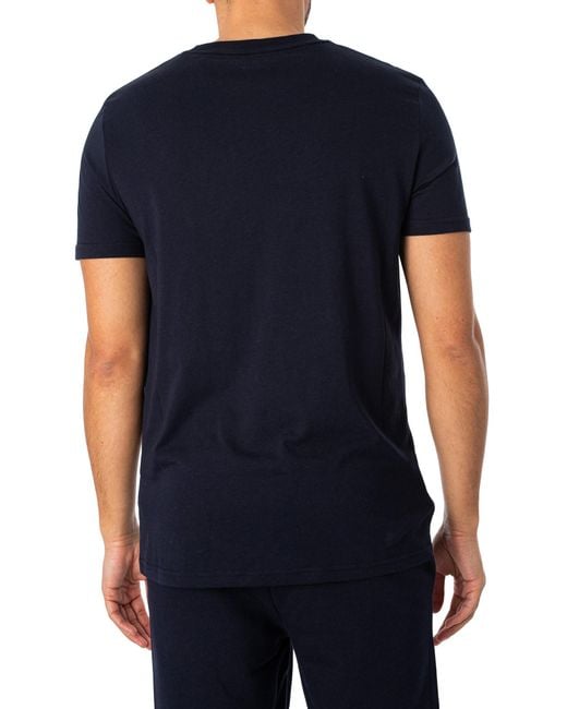 Tommy Hilfiger Blue Lounge Brand Line T-shirt for men