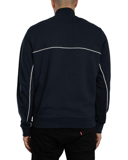 Lyle & Scott Blue Piped Full Zip Track Jacket for men
