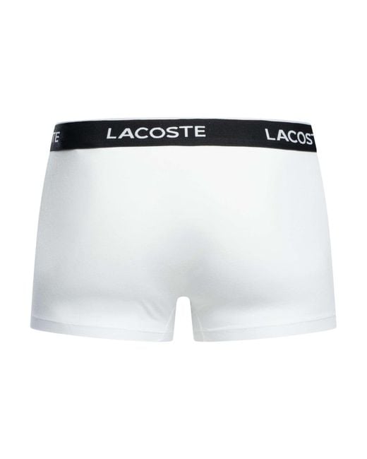 Lacoste Black 7 Pack Trunks for men