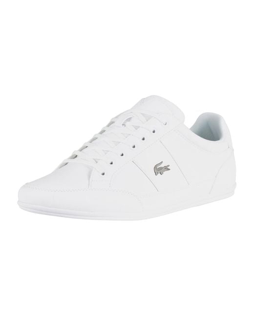 Lacoste White Chaymon Bl 1 Cma Leather Trainers for men