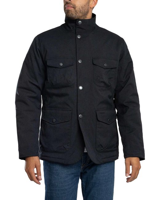 Barbour Blue Winter Ogston Waterproof Jacket for men