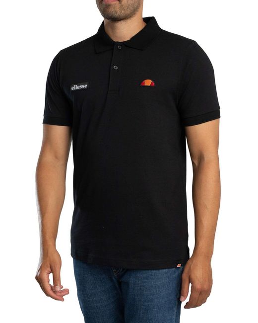 Ellesse Black Lessepsia Polo Shirt for men