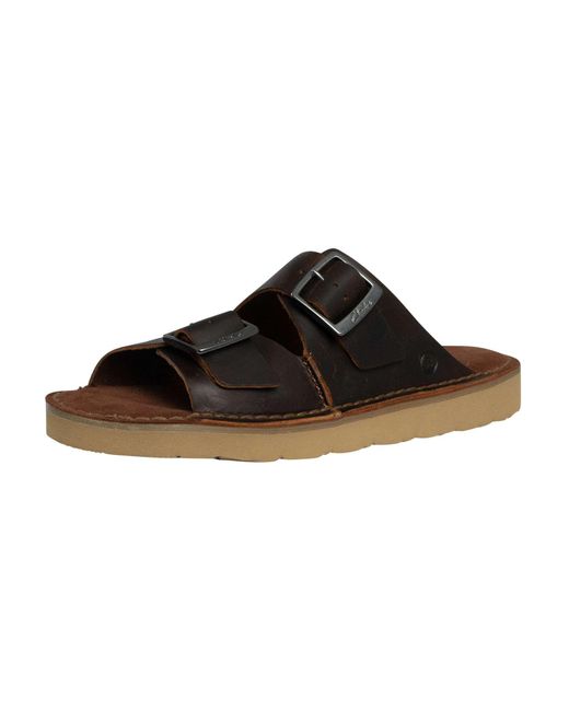 Clarks Brown Solsbury Strap Sandals for men