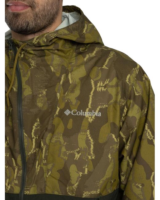 Columbia Green Spire Valley Novelty Windbreaker Jacket for men