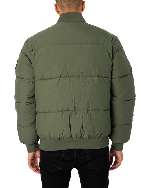 Calvin Klein Jeans Commercial Bomber Jacket in Green for Men | Lyst