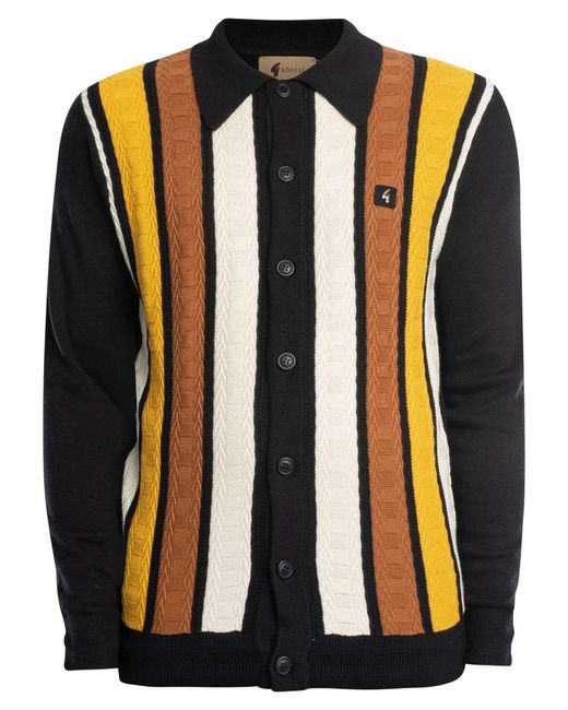 Gabicci Pedro Longsleeved Button Cardigan in Black for Men Lyst Canada
