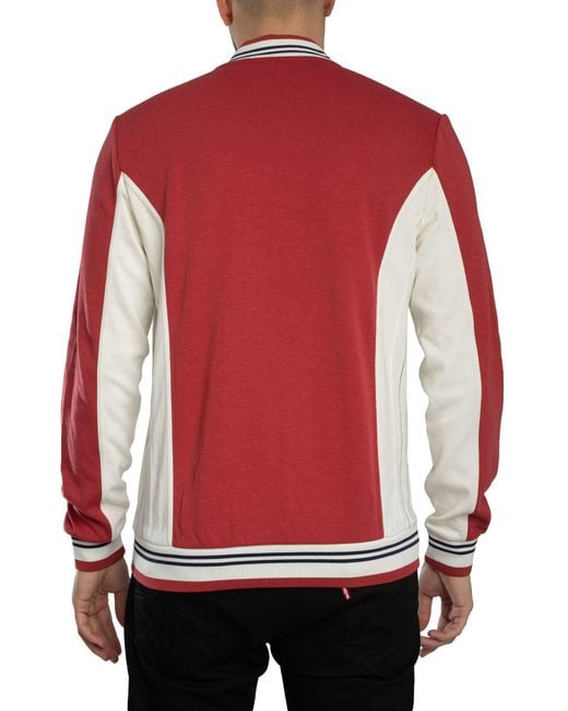 Fila Red Settanta Baseball Jacket for men