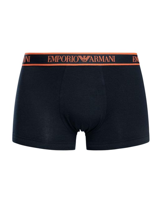 Emporio Armani Blue 3 Pack Trunks for men