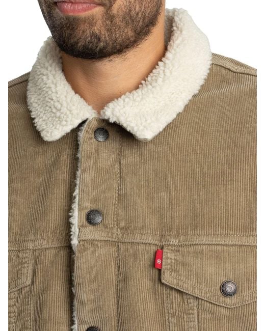 Levi's Natural Relaxed Fit Sherpa Trucker Jacket for men