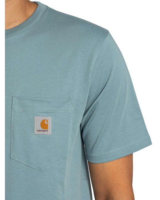 Carhartt Blue Pocket T-shirt for men