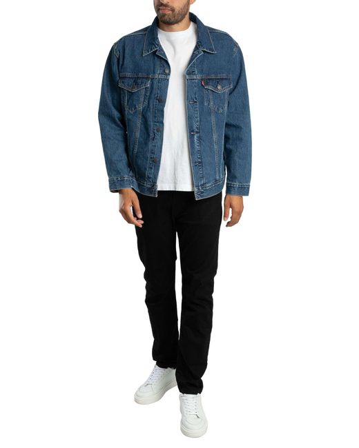 Levi's Blue Relaxed Fit Trucker Jacket for men