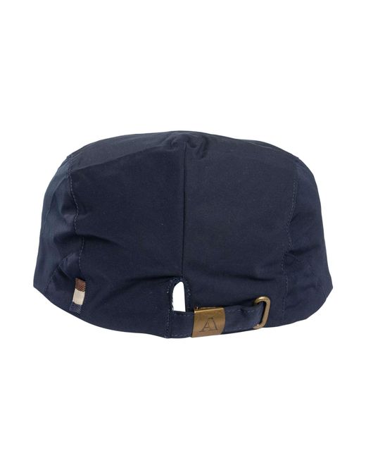 Aquascutum Blue Cotton Flat Cap for men