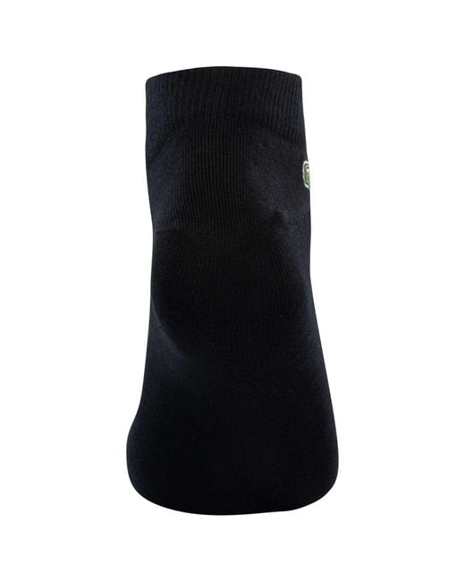 Lacoste Black 3 Pack Low Socks for men