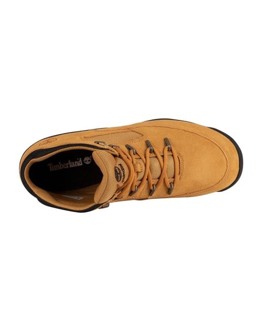 Timberland Brown Euro Rock Mid Hiker Suede Boots for men