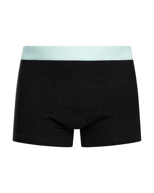 Calvin Klein Black 3 Pack Relaxed Fit Trunks for men