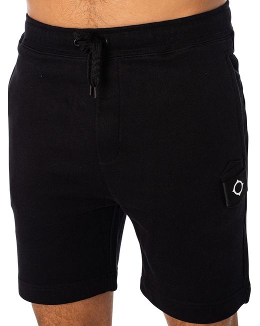 Ma Strum Black Core Sweat Shorts for men