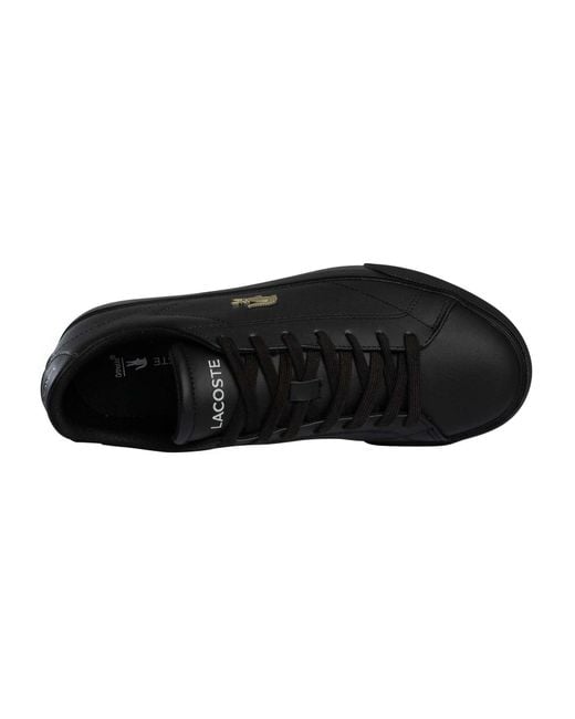 Lacoste Black Lerond Set 225 2 Cma Leather Trainers for men