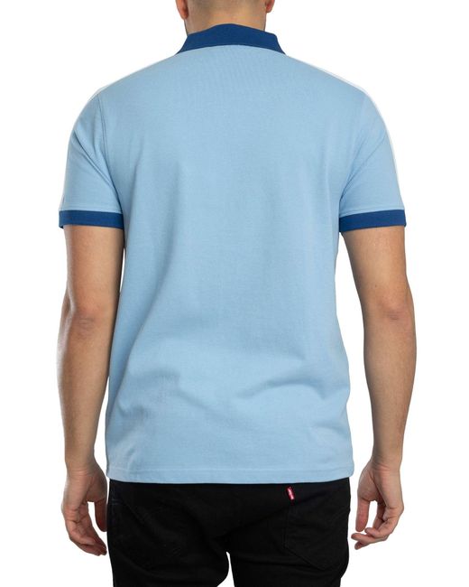 Fila Blue Mattia Contrast Panel Polo Shirt for men