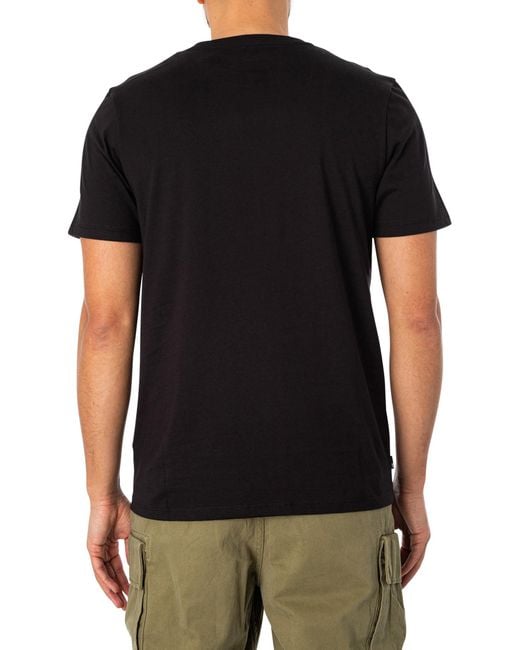 Timberland Black Graphic T-shirt for men