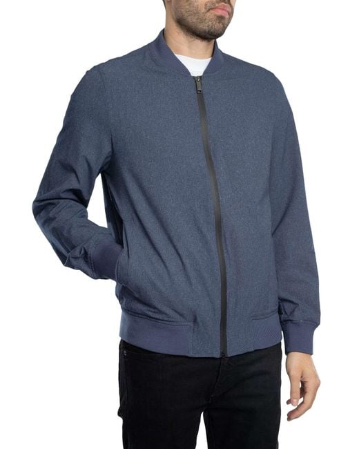 Ted Baker Blue Elmhurst Tech Bomber Jacket for men