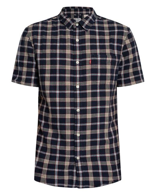 Levi's Black Sunset Short Sleeved Shirt for men