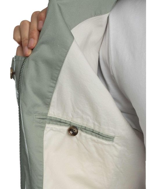 Gant Gray Cotton Windcheater Jacket for men