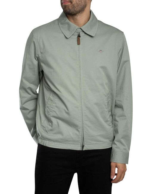 Gant Gray Cotton Windcheater Jacket for men