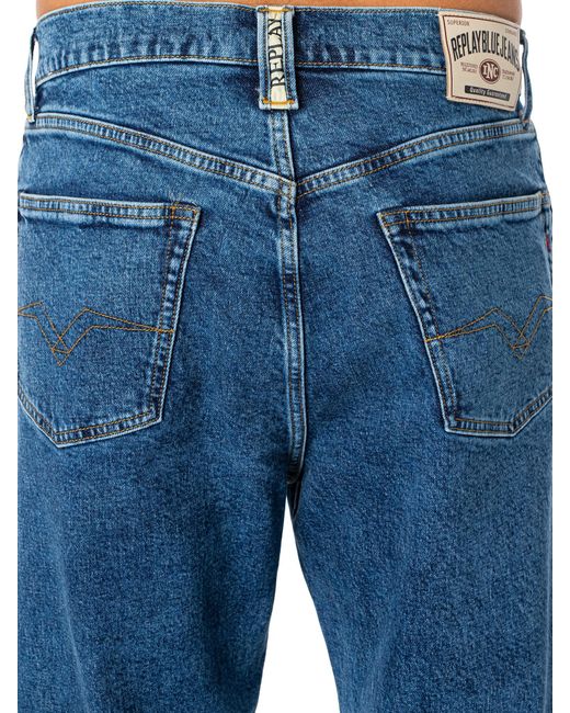 Replay Blue M9z1 Straight Fit Jeans for men