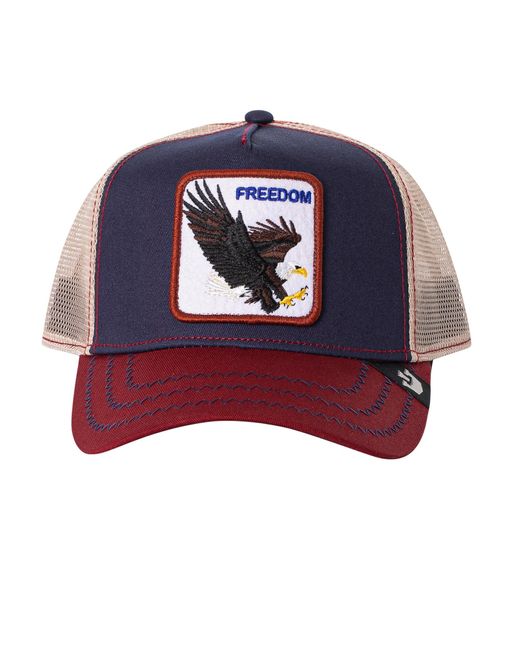 Goorin Bros Blue The Freedom Eagle Trucker Cap for men