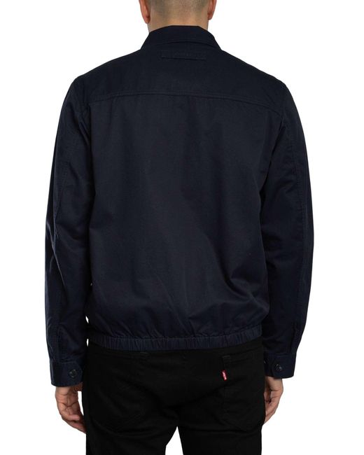 Gant Blue Cotton Windcheater Jacket for men