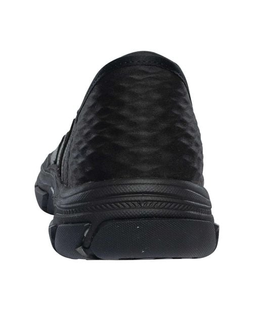 Skechers Black Slip-ins Elgin Respected Leather Trainers for men