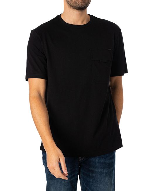 Antony Morato Black Seattle Chest Pocket T-shirt for men