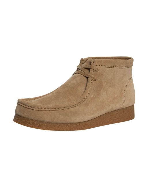 Clarks Natural Wallabee Evo Suede Boots for men