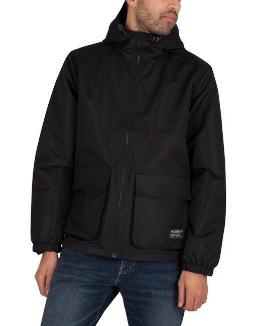 Levi's Black Tactical Windbreaker Jacket for men