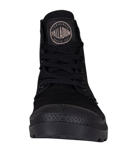 Palladium Black Mono Chrome Boots for men