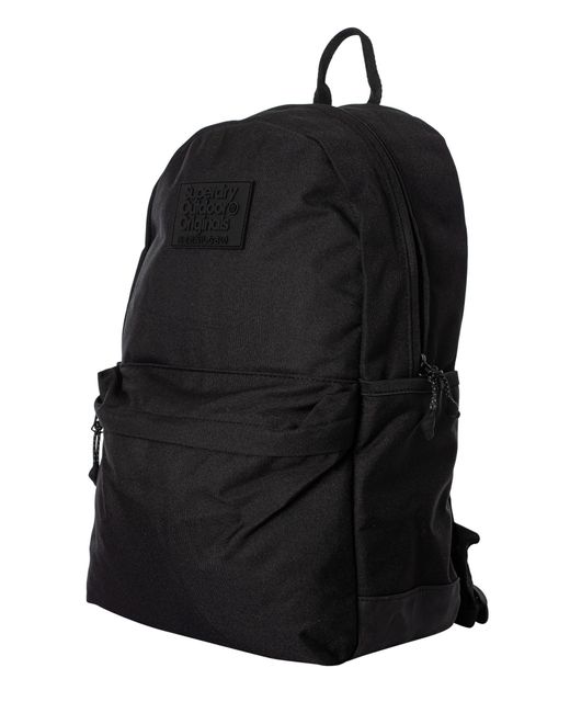 Superdry Black Classic Montana Backpack for men