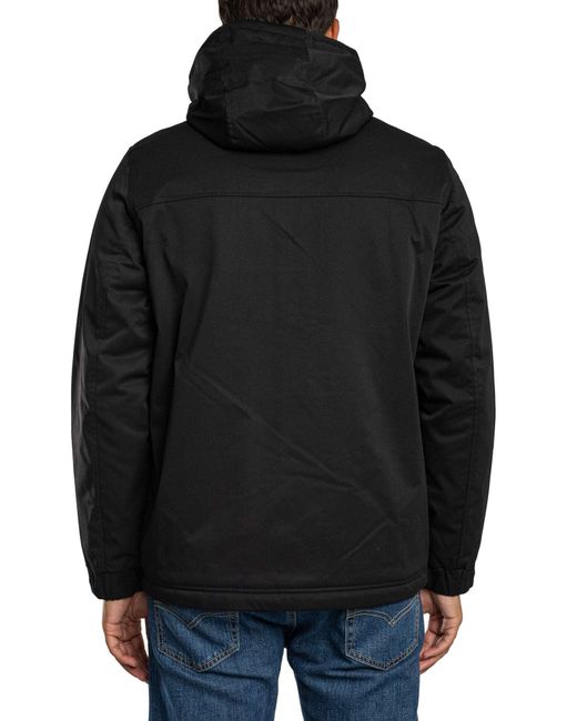 Jack & Jones Black Wolf Parka Jacket for men