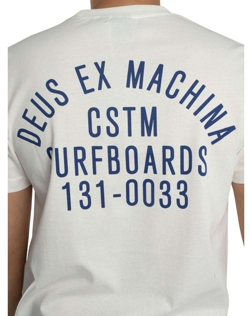 Deus Ex Machina White Recoil Back Graphic T-shirt for men