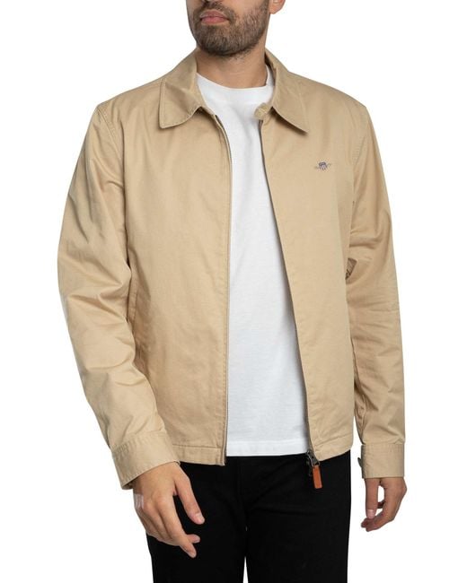 Gant Natural Cotton Windcheater Jacket for men
